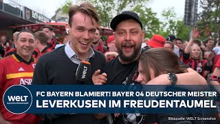 UNGLAUBLICHER JUBEL: FC Bayern München abgelöst - Bayer 04 Leverkusen erstmals Deutscher Meister
