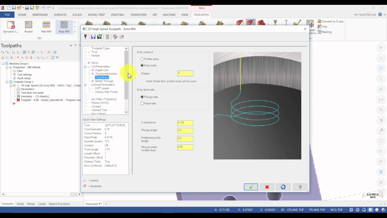 Mastercam Dynamic Milling Osecomplete Mastercam Dynamic Milling Osecomplete