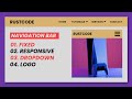 Fixed Responsive Dropdown Navigation Bar With Logo | HTML, CSS And JQuery