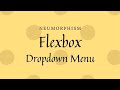 Dropdown Navigation Menu using Flexbox | CSS Neumorphism