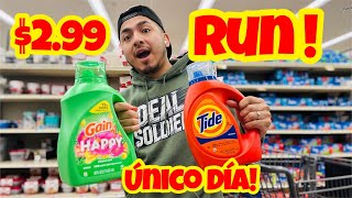 Corre ! 🏃‍♂️🔥 ÚNICO DÍA 😱DETERGENTES A $2.99