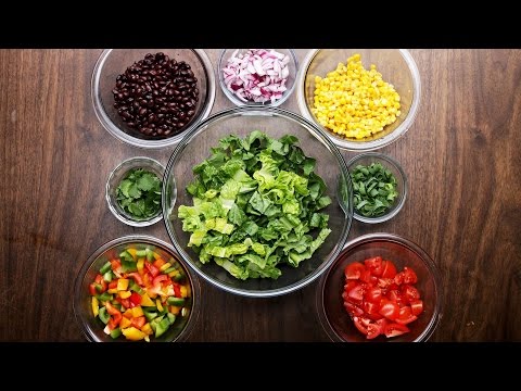 Southwestern Salad with Avocado Dressing Recipe by Tasty