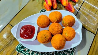 উপরে মচমচে ভিতরে নরম পটেটো চিজ বল । Potato Cheese Ball Recipe ।Alur Cheese Ball ।