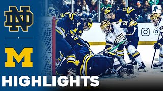 Notre Dame vs Michigan | NCAA College Hockey | Highlights - January 10, 2025