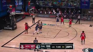 Russell Westbrook puts back the missed shot!! | Rockets vs Mavericks