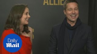 Brad Pitt compliments his Allied co-star Marion Cotillard - Daily Mail