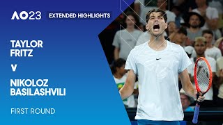 Taylor Fritz v Nikoloz Basilashvili Extended Highlights | Australian Open 2023 First Round