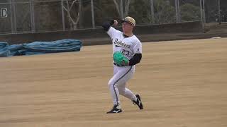 【プロ野球】2025年2月7日　オリックス　キャンプ　『投手　キャッチボール』