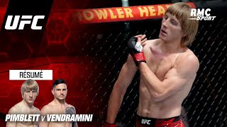 UFC : l'énorme TKO de Pimblett pour son premier combat (vs Vendramini)