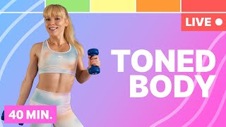 TRENING LIVE:  MODELOWANIE Z HANTLAMI🔥| ŚRODA 18:00 | TONED BODY