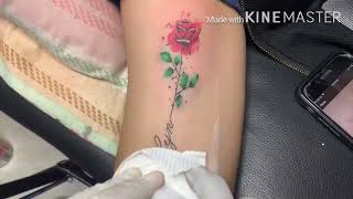 Rose tattoo ( សាក់រូប ផ្កាកុលាប )