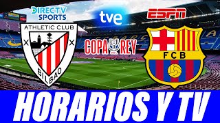 👀DONDE VER ATHLETIC CLUB VS BARCELONA GRATIS, TV EN ESPAÑOL | COPA DEL REY CUARTOS | BARÇA HOY