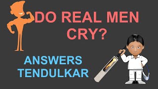 IS IT OK FOR MEN TO CRY ? ஆண்கள் அழலாமா ?