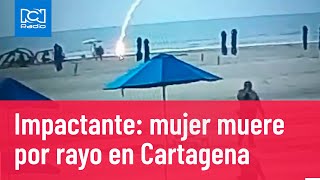 Tragedia en Cartagena: Mujer muere tras impacto de rayo