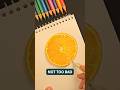 I Draw an Orange With Expensive Pencils #drawingtutorial #drawing #art #howtodraw