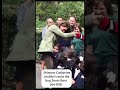 Princess Catherine couldn't resist the hug from these two Kids #shorts #youtubeshorts