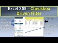 Excel Filter Controlled by Checkboxes