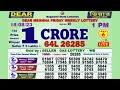 DEAR MEGHNA FRIDAY WEEKLY LOTTERY TODAY RESULT 1 PM 18/08/23#latest lottery result