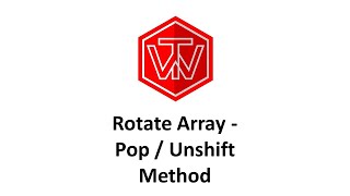 Rotate Array | LeetCode 189 (Pop / Unshift) | Coding Interview Tutorial