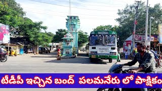 ముందస్తు అరెస్టు లతో, పలమనేరులో బంద్ ప్రభావం ఏమిలేదు Bandh in Palamaner Partial