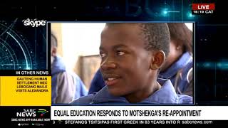 Equal Education want Minister Motshekga's performance made public