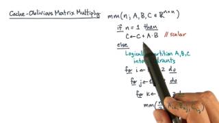 Cache-Oblivious Matrix Multiply
