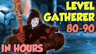 FFXIV Endwalker: Level 80 to 90 Gathering Fast \u0026 Free (DoL 6.0)