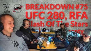 BREAKDOWN #75 | UFC 280, RFA 5, Clash Of The Stars, Komenty… (Bartoš, Krajl, Novák, Homolka)