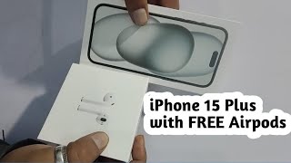 iPhone 15 Plus Black Unboxing iPhone 15+ unboxing iPhone 15 black iPhone AirPods unboxing ‘24