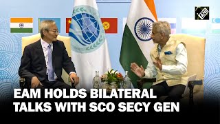 EAM Jaishankar holds bilateral talks with SCO Secretary-General Zhang Ming
