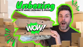 UNBOXING - Hachette Heroes coloriage- matériel de colo et Divers