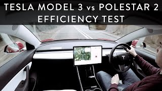 Tesla Model 3 Long Range Test vs Polestar 2 Range Test