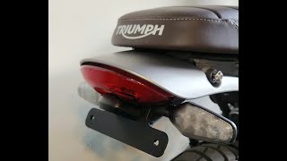 Triumph Scrambler 400X 3D Printed Fender Eliminator