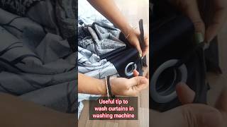 How to wash curtains with rings in washing machine|useful tips to wash curtains with rings