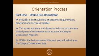 Orientation - UTB