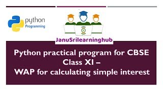 Python script to calculate Simple Interest