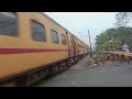 train traffic crossing howrah malda intercity express furiously meeting with long freight train