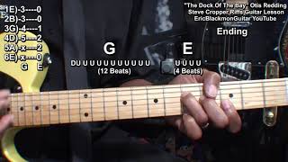 THE DOCK OF THE BAY Otis Redding Steve Cropper Guitar Chords Riffs Tabs Tutorial@EricBlackmonGuitar
