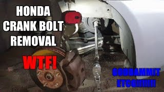 Honda & Acura Crank Bolt Removal