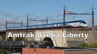 Amtrak Avelia Liberty at the MTA NYC Subway Astoria-Ditmars Blvd station again