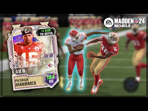 SUPERBOWL MYTHIC MAHOMES, IT’S HIM! Madden Mobile 24 Legendary Gameplay!!