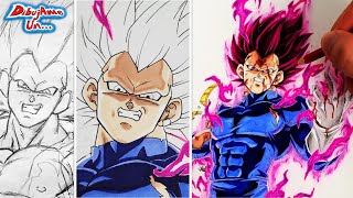 Dibujo a VEGETA Ultra ego Version Anime de Dragon Ball Super ||  DibujAme Un