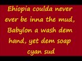 Sizzla - Ghetto Youths Dem A Suffer (lyrics)