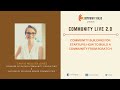 How to Build a Community from scratch | Carrie Melissa Jones | Community Folks' Facebook Live