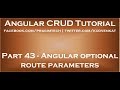 Angular optional route parameters