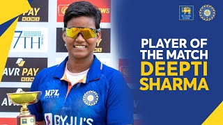 Deepti Sharma – Player of the Match | #SLWvINDW – 1st ODI
