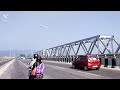 Saraighat Bridge on the river of Brahmaputra at- Guwahati, Assam