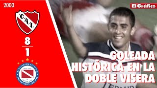 TORNEO CLAUSURA 2000: INDEPENDIENTE 8 ARGENTINOS JUNIORS 1