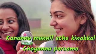 Koode  Paranne Karaoke Song Lyrics Prithviraj Sukumaran Nazriya Nazim