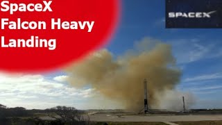 SpaceX  Falcon  Heavy  Landing     #Shorts